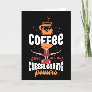 Cartão Cheiro Cheerleading Café Café Me Dá Meu Cheiro