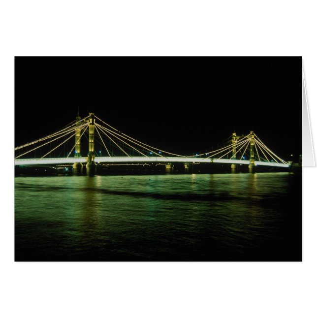 Cartão Chelsea Bridge, Londres, Inglaterra (Frente Horizontal)