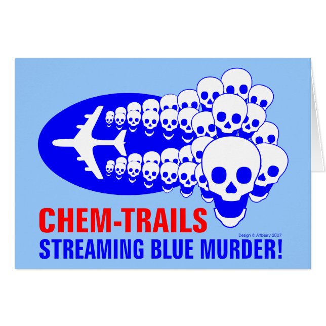 Cartão Chem Trails (Frente horizontal)