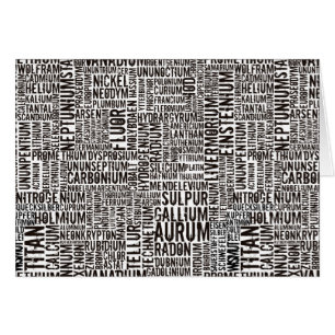 Cartão Chemische Elemente