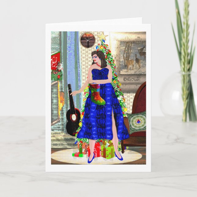 Cartão Cher(...) Design criativa de Xmas LeeMarie (Frente)