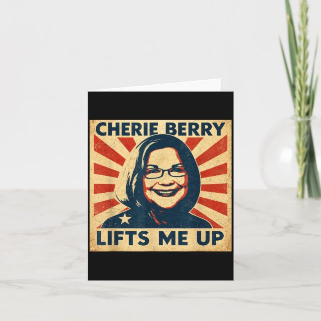 Cartão Cherie Berry Lifts Me Up Propaganda Ster Nc Funny  (Frente)