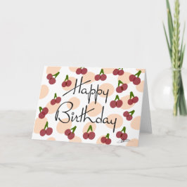 Cartão Cherry Birthday Card