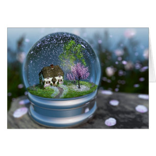 Cartão Cherry Blossom Globe Card