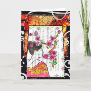 Cartão Cherry Blossom Greeting Card