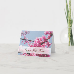 Cartão Cherry Blossom Note Card (Customizable)