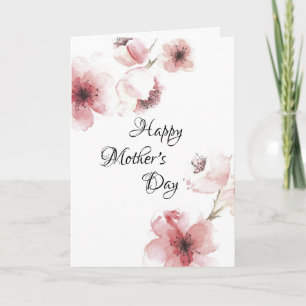 Cartão Cherry Blossoms Closeup Mother's Day Card