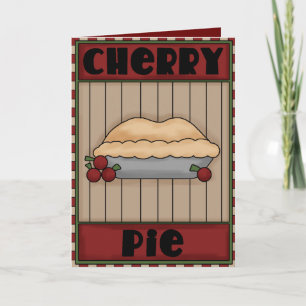 Cartão Cherry Pie fun greeting card