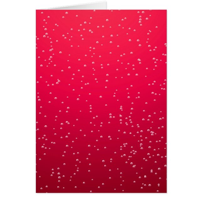 Cartão Cherry Soda com pequenas bolhas em segundo plano (Frente)