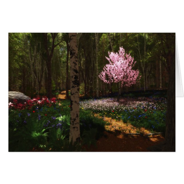 Cartão Cherry Tree Concerto (Frente Horizontal)