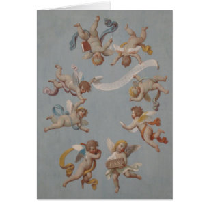 Cartão Cherubs do Renascimento Whimsical