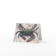 Chesapeake Bay Blue Crab Blank Note Card