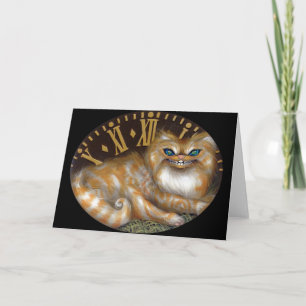 Cartão "Cheshire Clock" Greeting Card