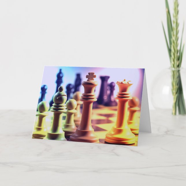 Cartão Chess Game Card (Frente)