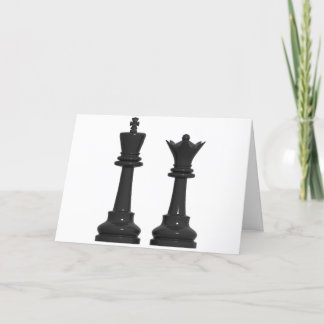 Cartão Chess King e Queen Humory Birthday Card