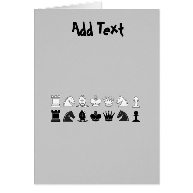 Cartão CHESS - personalized CHESS player (Frente)