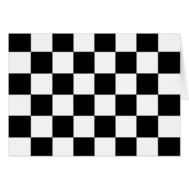 Cartão Chessboard (Frente Horizontal)