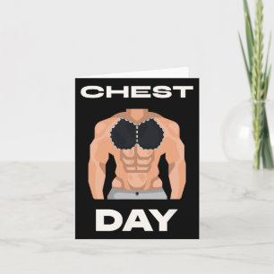 Cartão Chest Day Bench Press Pecs Bodybuilding