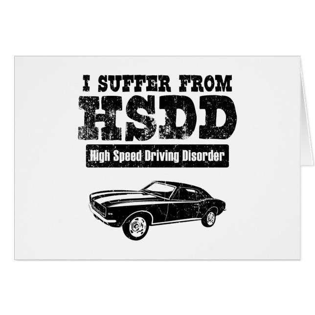 Cartão Chevrolet Camaro 1967 SS 396 (Frente Horizontal)