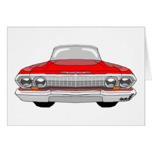 Cartão Chevrolet Impala 1963