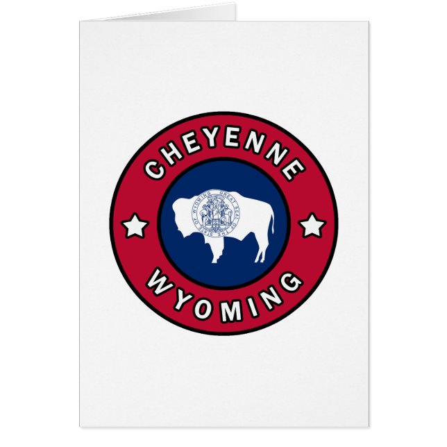Cartão Cheyenne Wyoming (Frente)