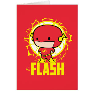 Cartão Chibi Flash com eletricidade
