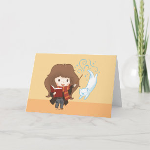 Cartão Chibi Hermione Granger Patronus