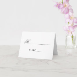 Cartão Chic elegant mesa de casamento