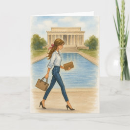 Cartão Chic Girl em Washington, DC