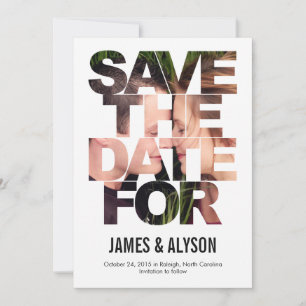 Cartão Chic Peek Save The Date