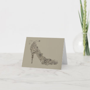Cartão Chic Shoe - Greeting / Note Card