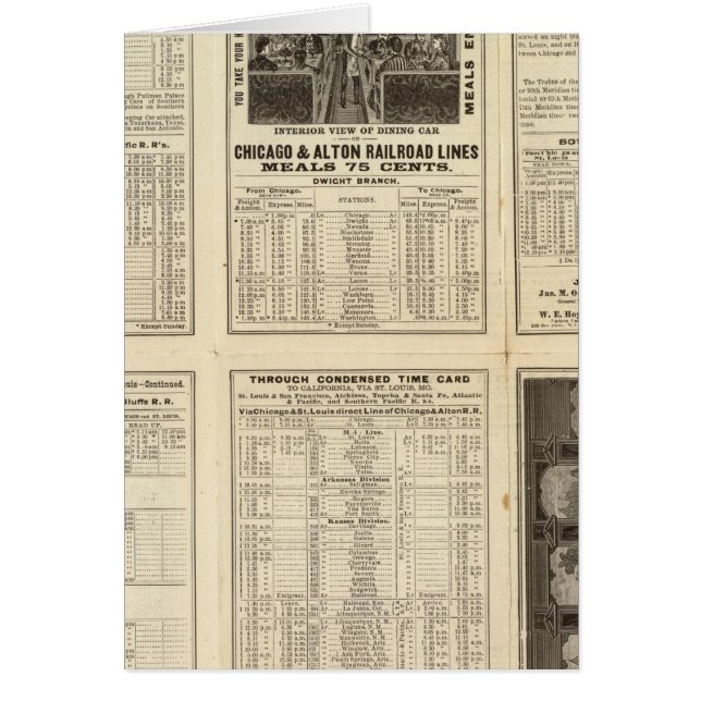 Cartão Chicago e Alton Railroad 2 (Frente)