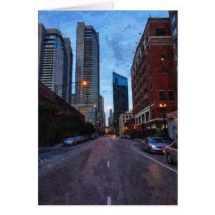 Cartão Chicago Evening Drive