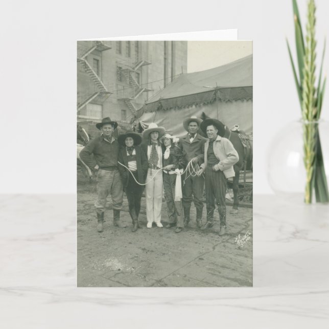 Cartão Chicago Rodeo, 1929. (Frente)