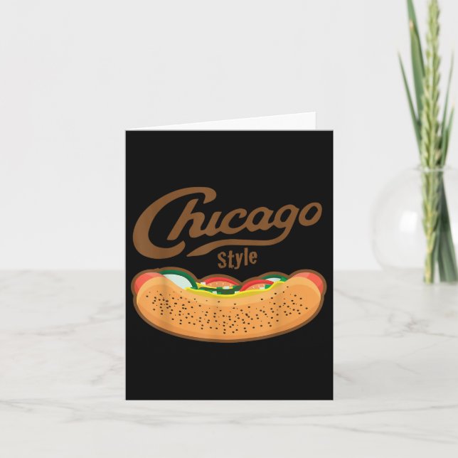 Cartão Chicago Style Hot Dog Summer (Frente)