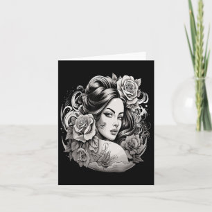 Cartão Chicano Chicana La Raza Barrio Tatuagem Art Death 