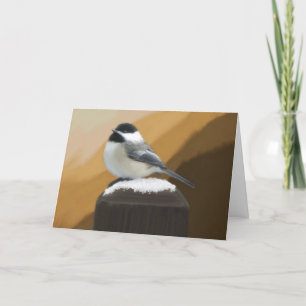 Cartão Chickadee Birthday Card