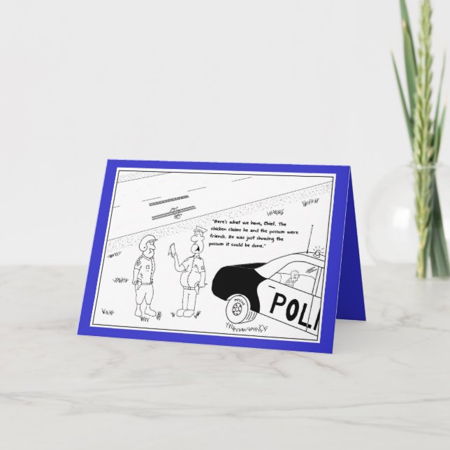 Cartão Chicken and Possum Birthday Card (Frente)