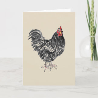Cartão Chicken Blank Greetings card
