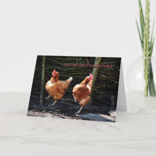 Cartão Chicken Dance Greeting Card