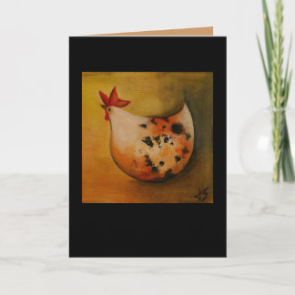 Cartão Chicken facing left card