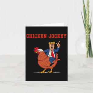 Cartão Chicken Jockey Funny Trump Meme