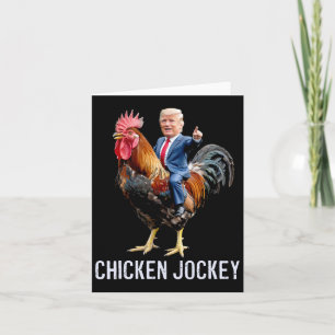 Cartão Chicken Jockey Trump Engraçado Memória 1