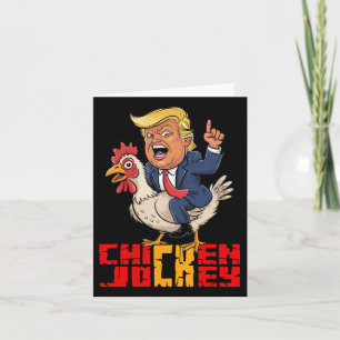 Cartão Chicken Jockey Trump Engraçado Memória Política