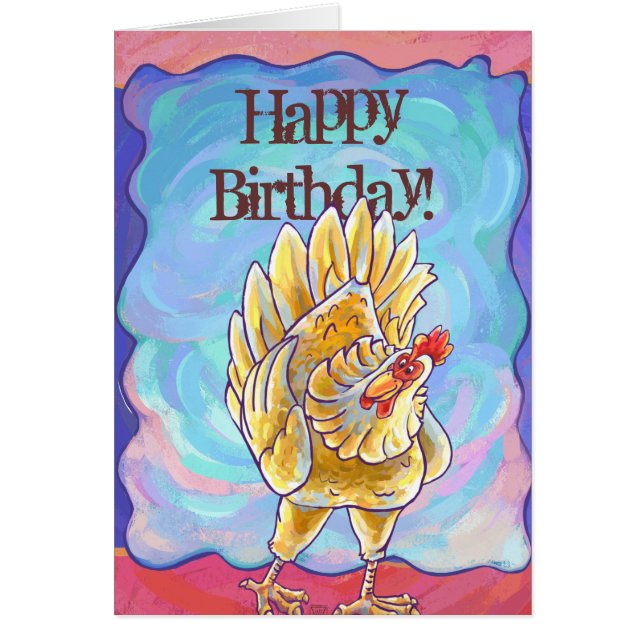 Cartão Chicken Party Center (Frente)