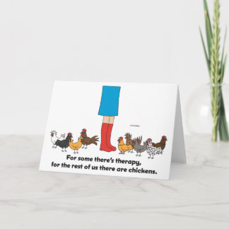 Cartão Chicken Therapy - Greeting Card
