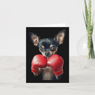 Cartão Chihuahua Boxing