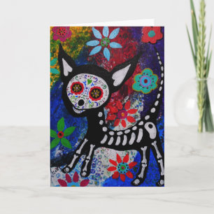 Cartão Chihuahua Dia De los Muertos por prisioneiros