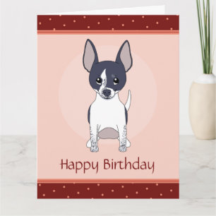 Cartão Chihuahua Dog Feliz Aniversário Personalizado
