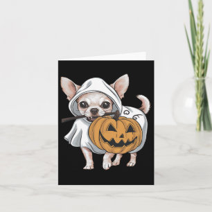 Cartão Chihuahua Ghost Halloween